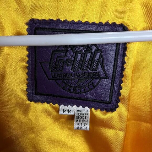 Vintage 90s UW Huskies Leather Jacket Medium - Picture 8 of 9